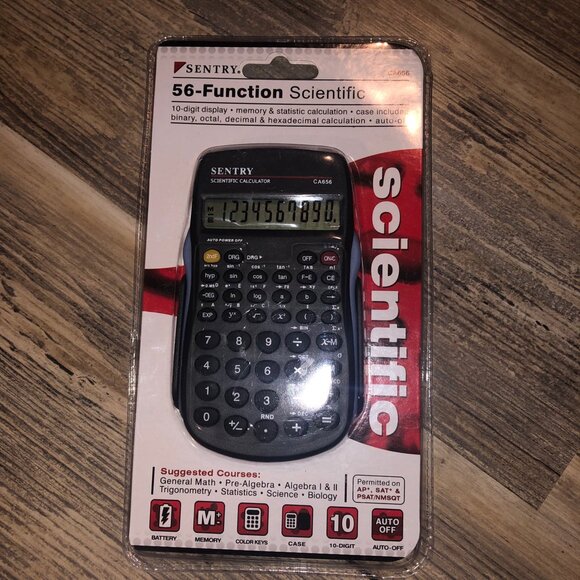 Sentry Industries Inc. 56-Function Scientific‎ Calculator, Black (CA656) - Picture 1 of 2